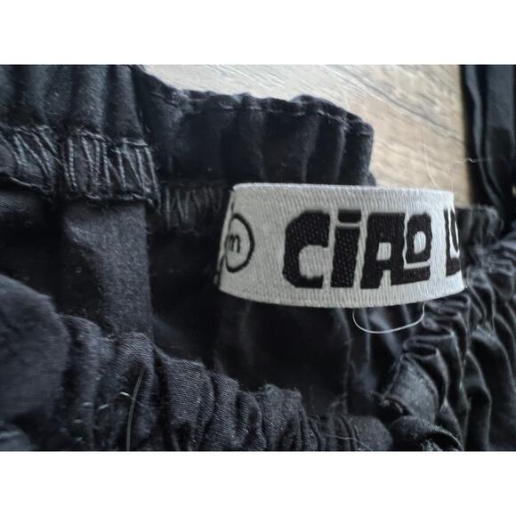 NWT $245 Ciao Lucia Cinetta Crop Tank Top Black Poplin Ruffle Ron Herman M - Picture 6 of 8